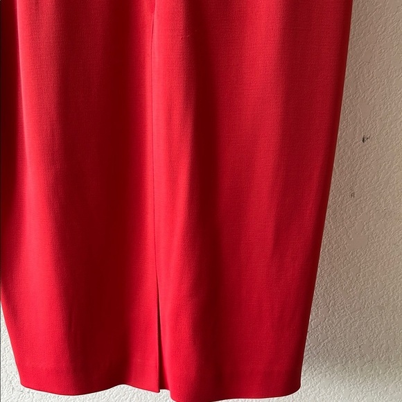 Reiss Red Sheath Dress V-Neck Sleeveless Cocktail size 2 - Picture 10 of 13